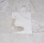 travertine chipped edge brushed